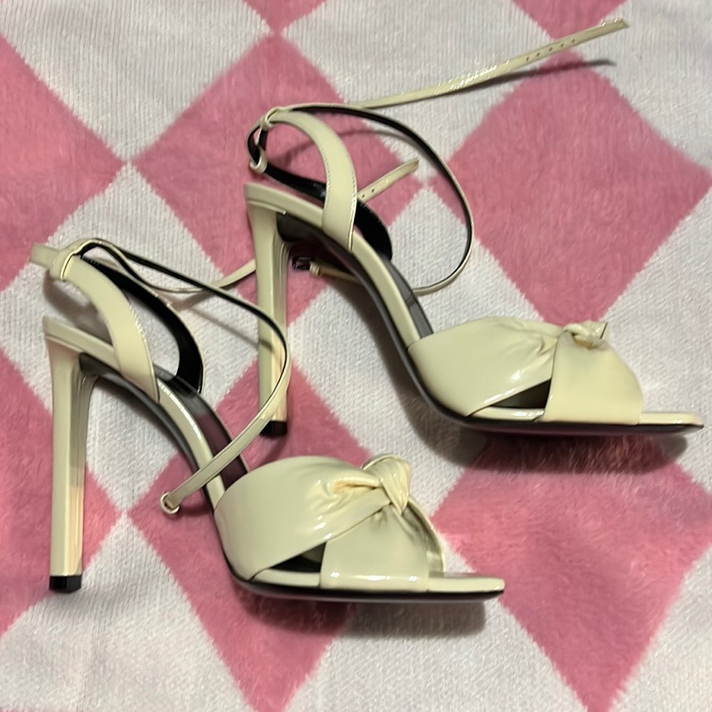 Saint Laurent Amy Knot Sandals.